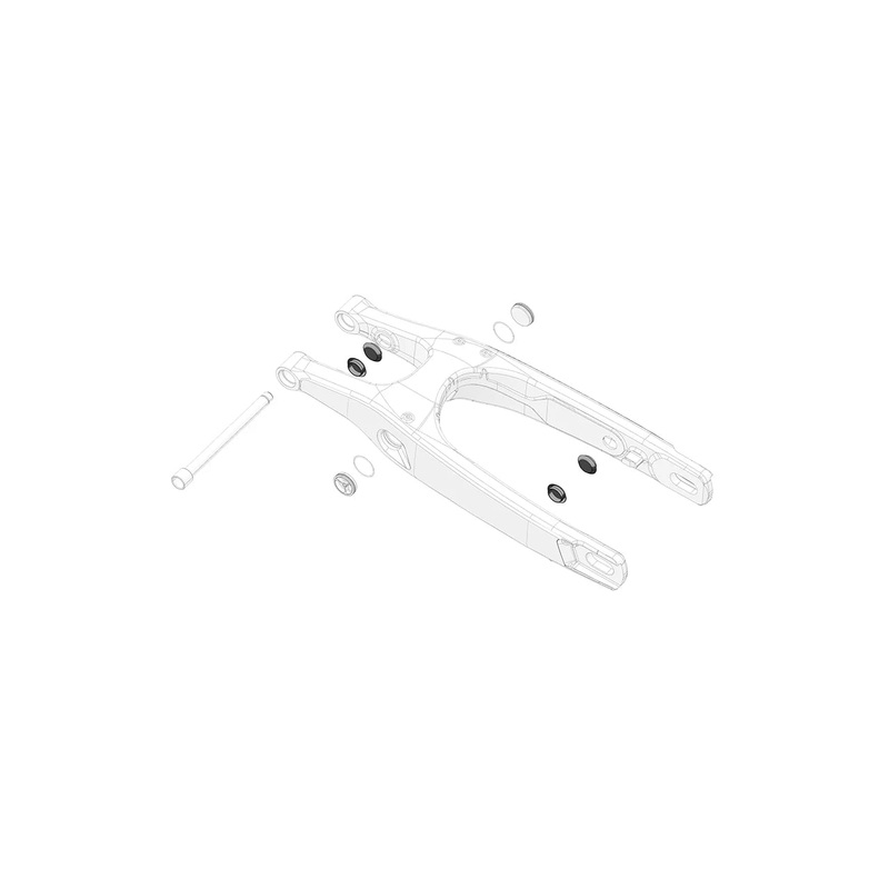 Cap rubber plug for swingarm