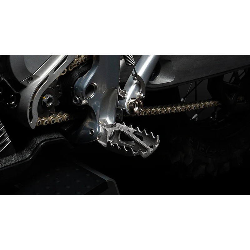 Titanium foot pegs