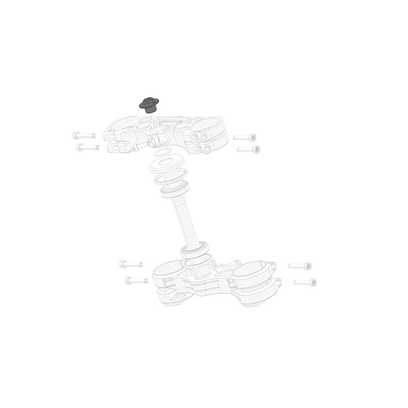Top Steering Head Shaft Bolt