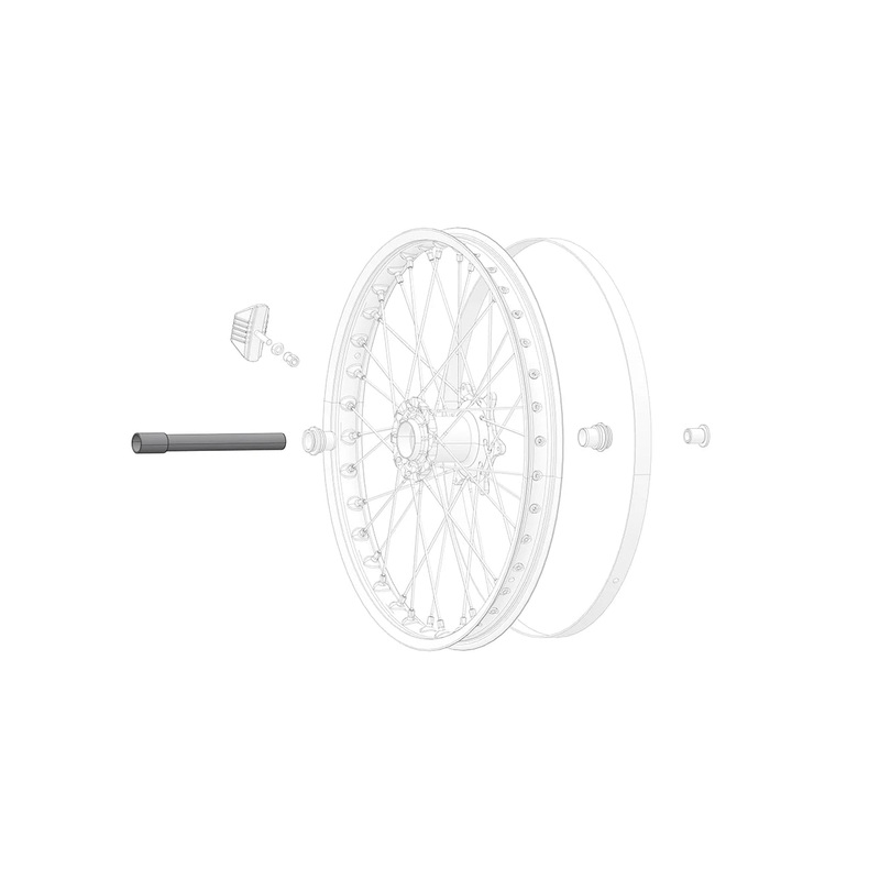 Front wheel shaft
