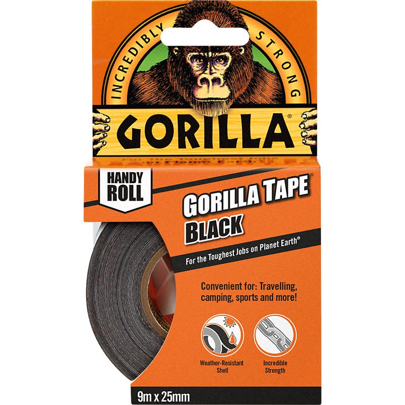 Gorilla Tape Black – 9m x 25mm