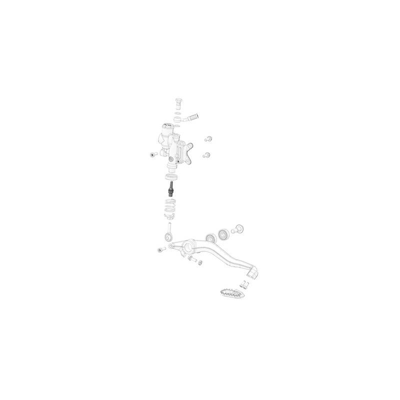 Rear brake push rod