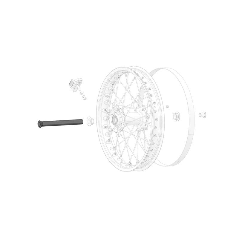 Rear wheel shaft
