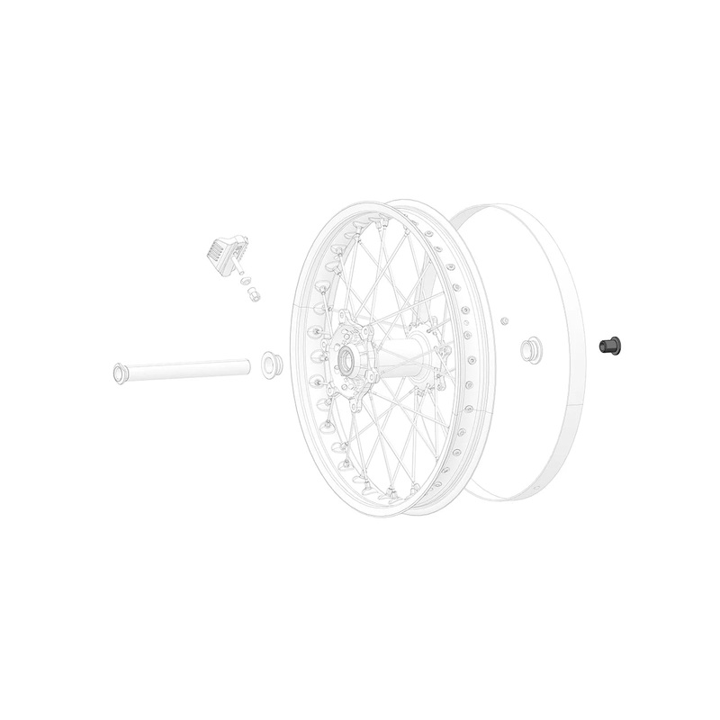 Rear wheel shaft lock nut