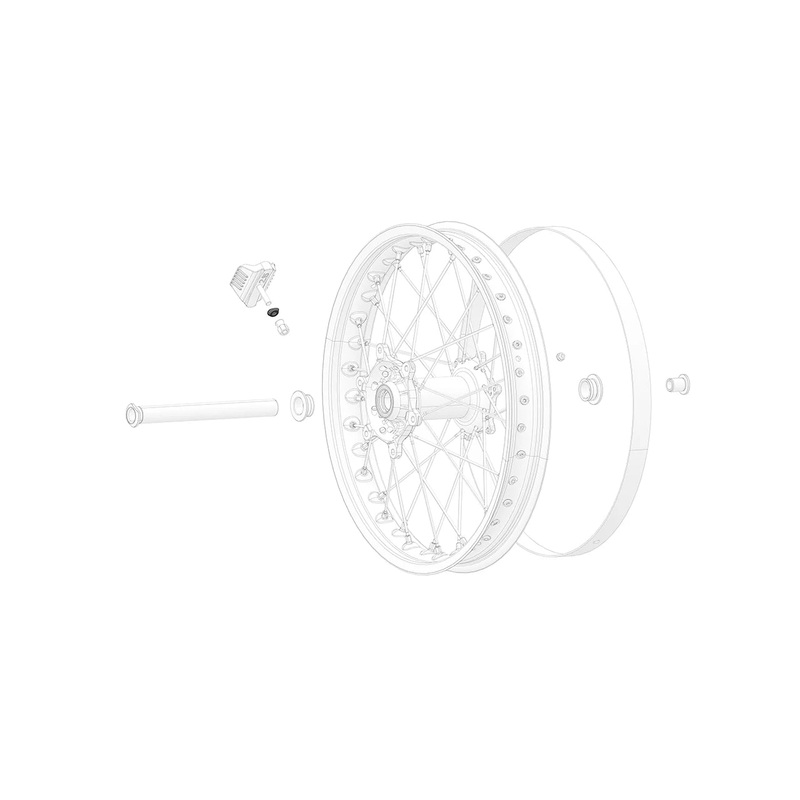 Rim lock nut washer