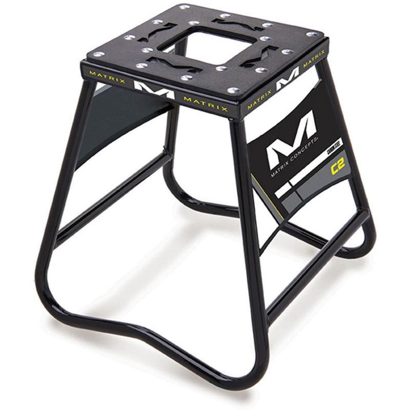 C2 Steel Stand with sponsor board One size Black