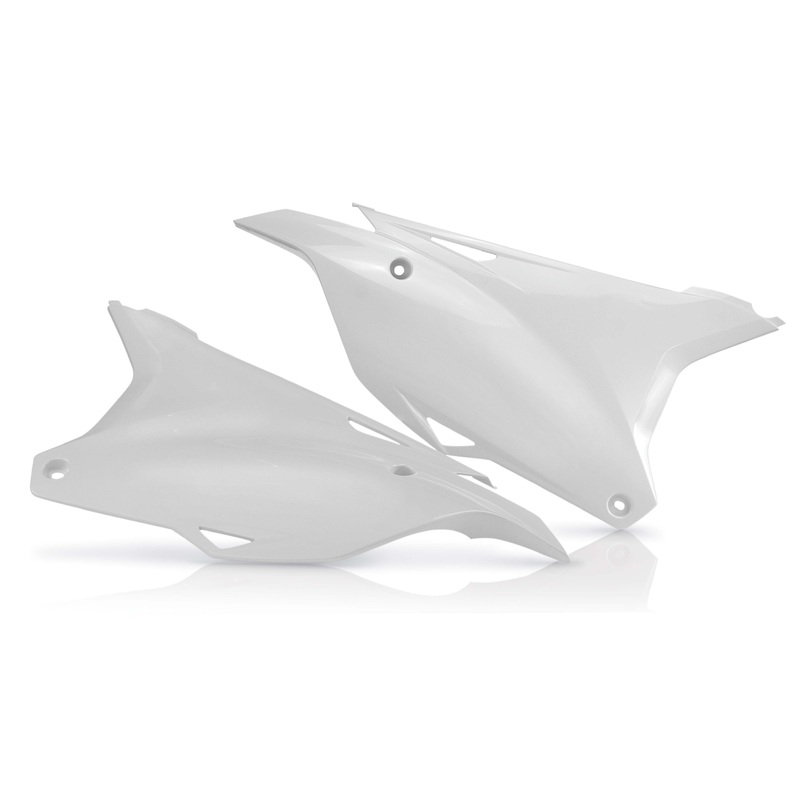 SIDE PANELS FOR KAWASAKI KX 100 KX 112 KX 85 2014-25 white