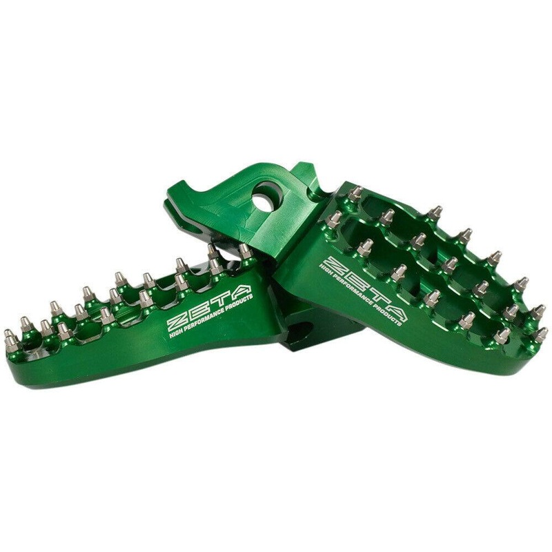 Aluminum FootPegs KX250F/450F 09-22 Green Green