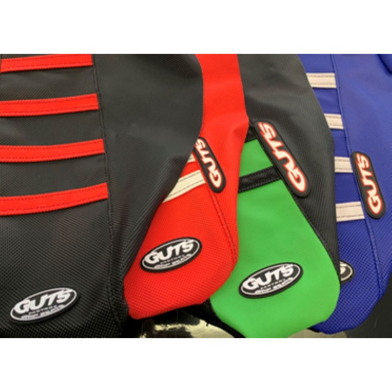 Ribbed Velcro cover Black with Blue Top Yamaha YZ250F 19-23, YZ450F 18-22 Black/Blue Top/ Black Rib