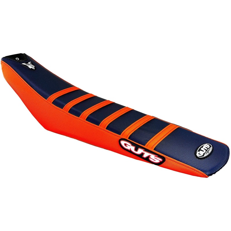 Ribbed Velcro cover Orange with blue top KTM SX SXF 125-450 23 Orange / Blue