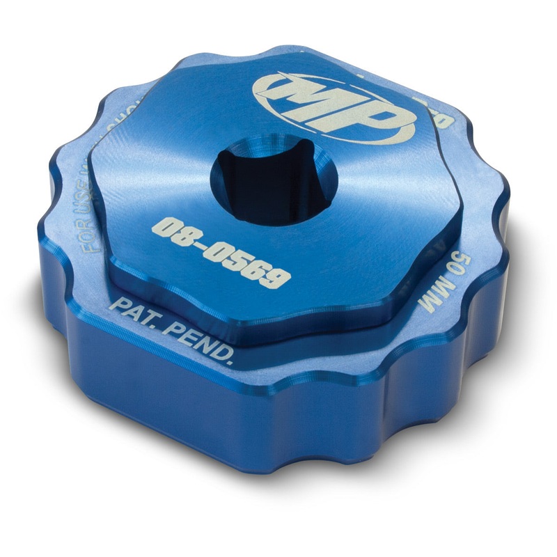 2-Piece fork tool for Showa SFF Air forks 50mm (cap and compression cartridge) 50 mm Blue