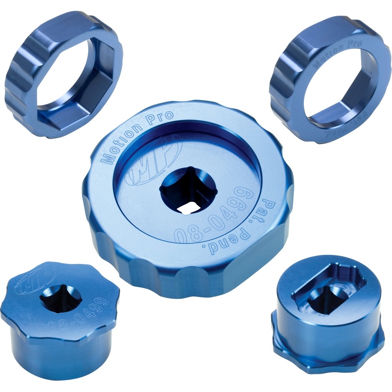 2-Piece fork tool for Showa twin chamber forks (cap and compression cartridge) One size Blue