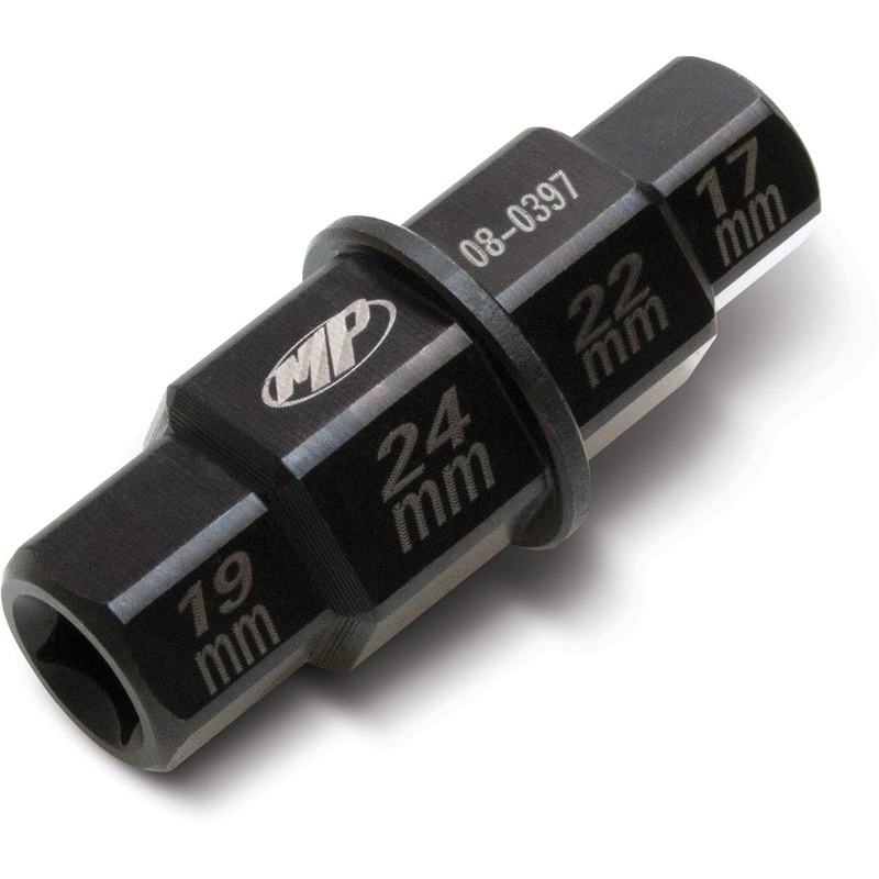 Hex Axle Tool 17,19,22,24 mm, Chromoly 22 mm Blue