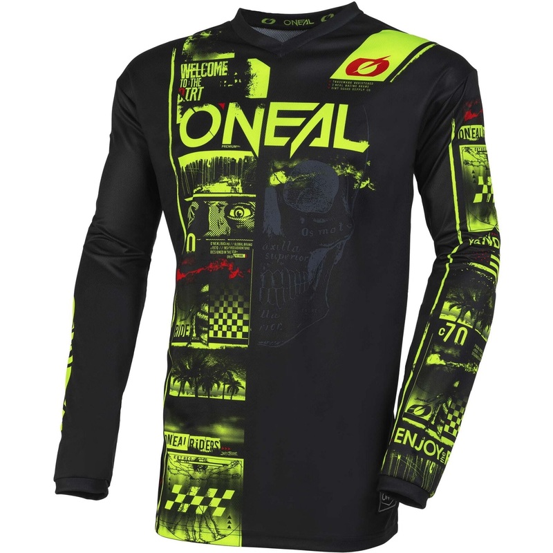 ELEMENT Youth Jersey ATTACK V.23 neon yellow/black Large