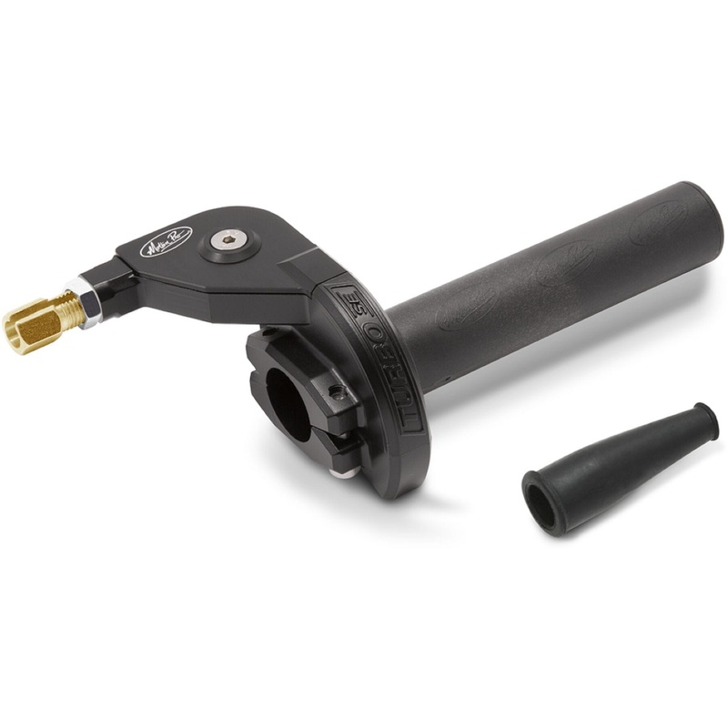 TURBO Throttle Tube Perfect twist ratio for off road motorcycles and ATVs One size Black