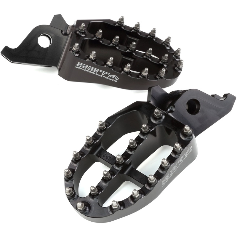 Aluminum FootPegs KTM SX 16-22, EXC 17-22, Husky FC 16-22 Black One size Black