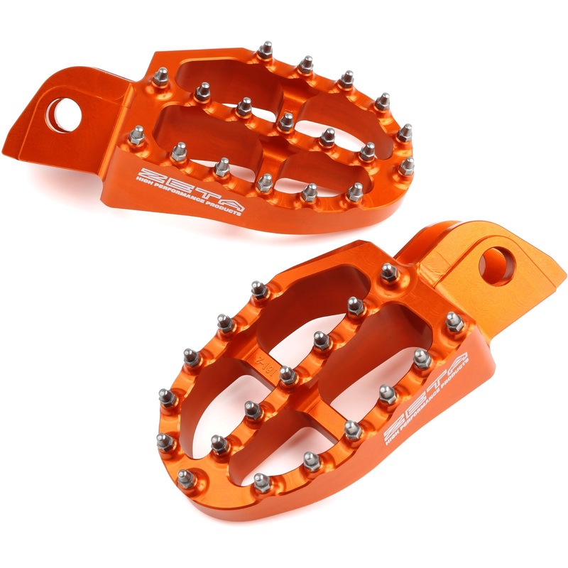 Aluminum FootPegs KTM SX 98-15, EXC 98-16 Orange One size Orange