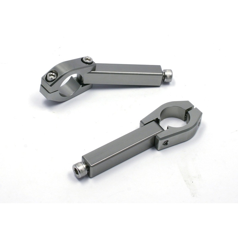 Armor hand guard replacement clamps for 22.2 40mm long extension One size Titanium