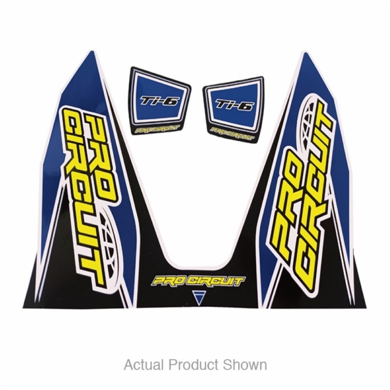 Replacement TI-6 wrap and end cap decal One size Dark Blue