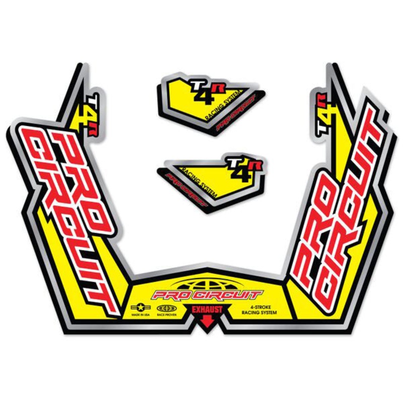T4-GPR sticker kit One size Yellow / Red