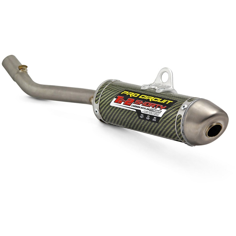 Ti-2 carbon silencer Kawasaki KX125 03-08 KX125 03-05 Black