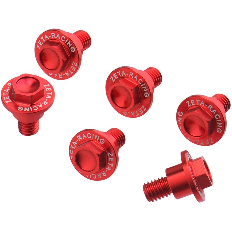 Fork Guard Bolt Set 6pcs.GASGAS MC/EX/EC’21- Red One size Red