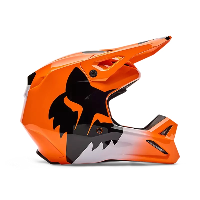 YTH V1 SHIELD HELMET – FLUORESCENT ORANGE YS