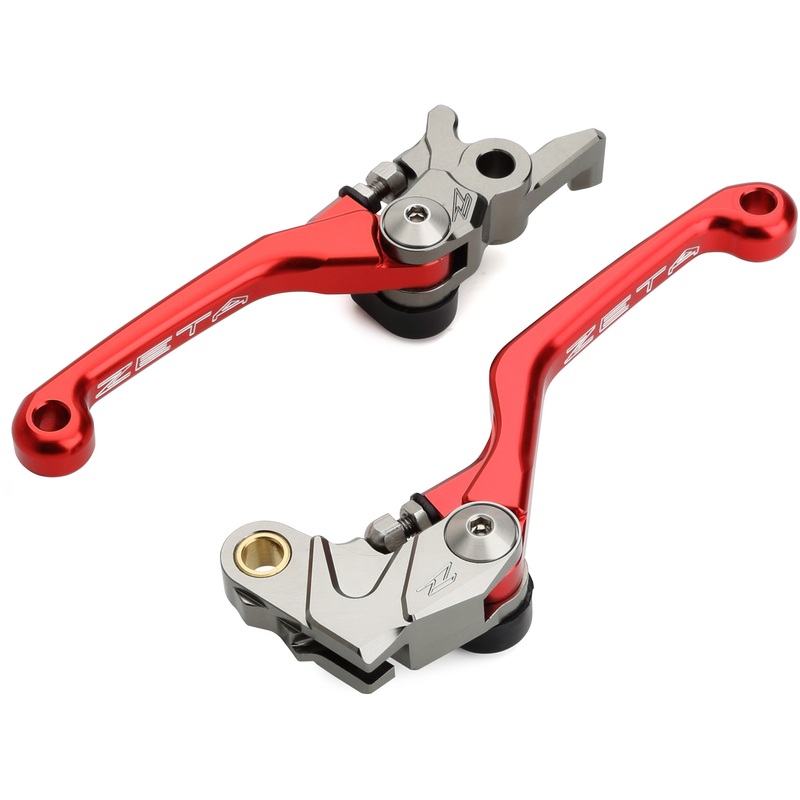 Pivot brake/clutch lever set CRF450L 19- CRF450X 19- Red One size Black
