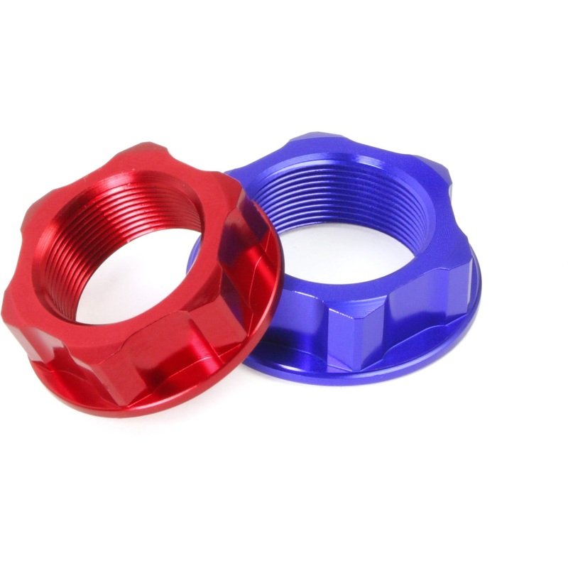 Steering stem nut YZ/YZF 125-450 01-22, RMZ250/450 07-22 One size Blue