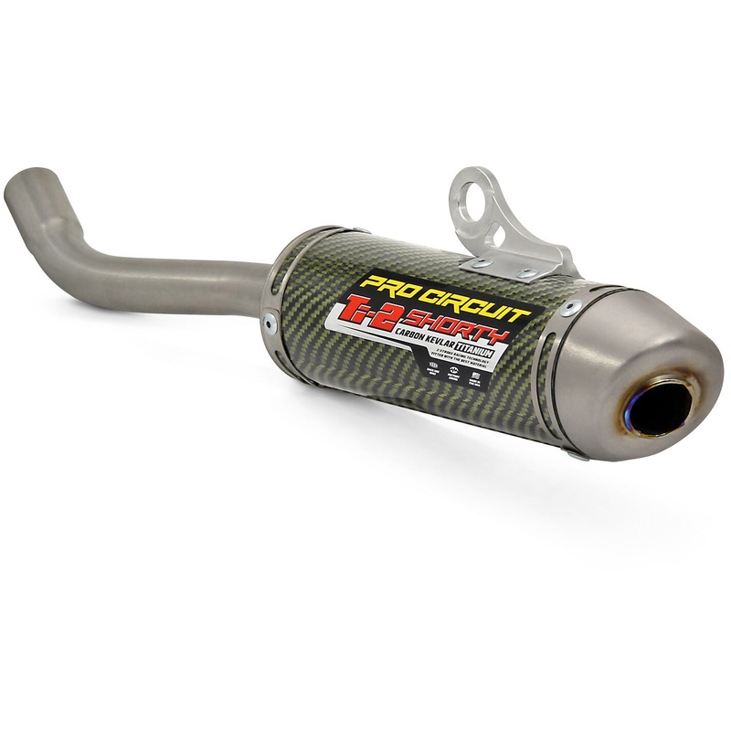 Ti-2 carbon silencer Yamaha YZ125 02-21 YZ125 02-17 Black