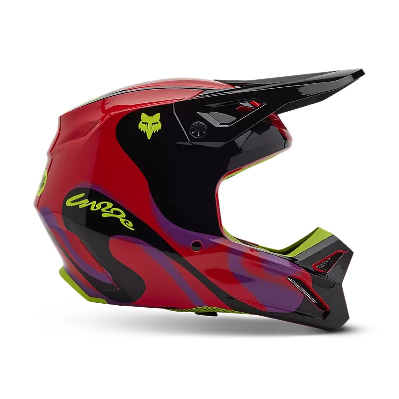 V1 Emotion Helmet Fluorescent Red XS