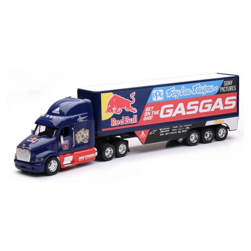 GAS GAS PETERBUILT RED BULL / TROY LEE TEAM TRUCK 1:32 SCALE