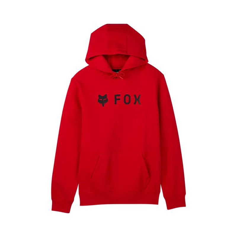 Absolute Pullover Hoodie Flame Red Red Small