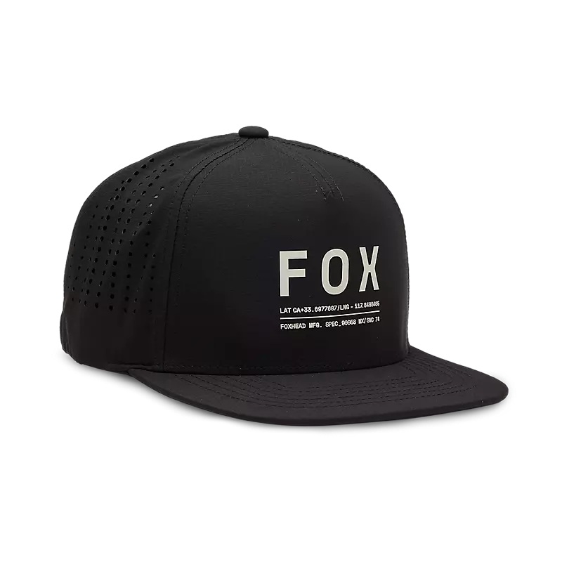 Non Stop Tech Snapback Hat – Black One Size