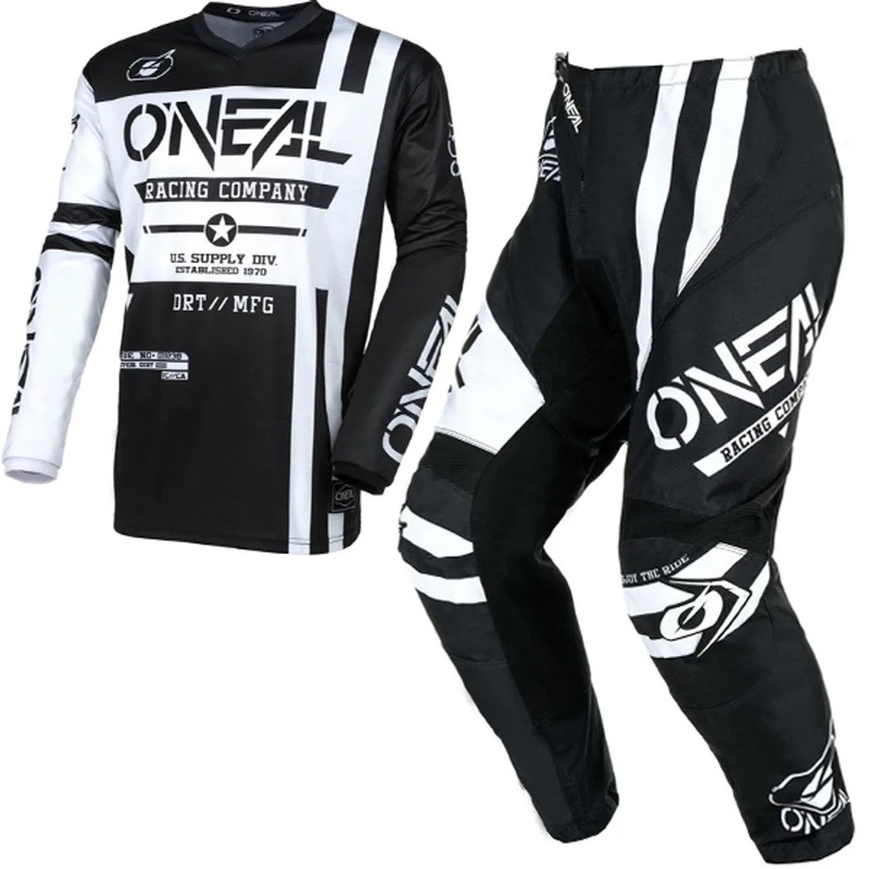 Element Jersey Warhawk V24Kit Combo – Black/White Large 28