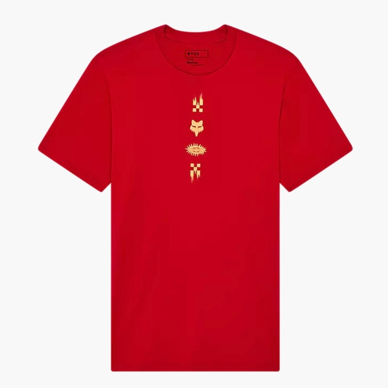 Fox Checkered Premium Tee – Cardinal Red Small