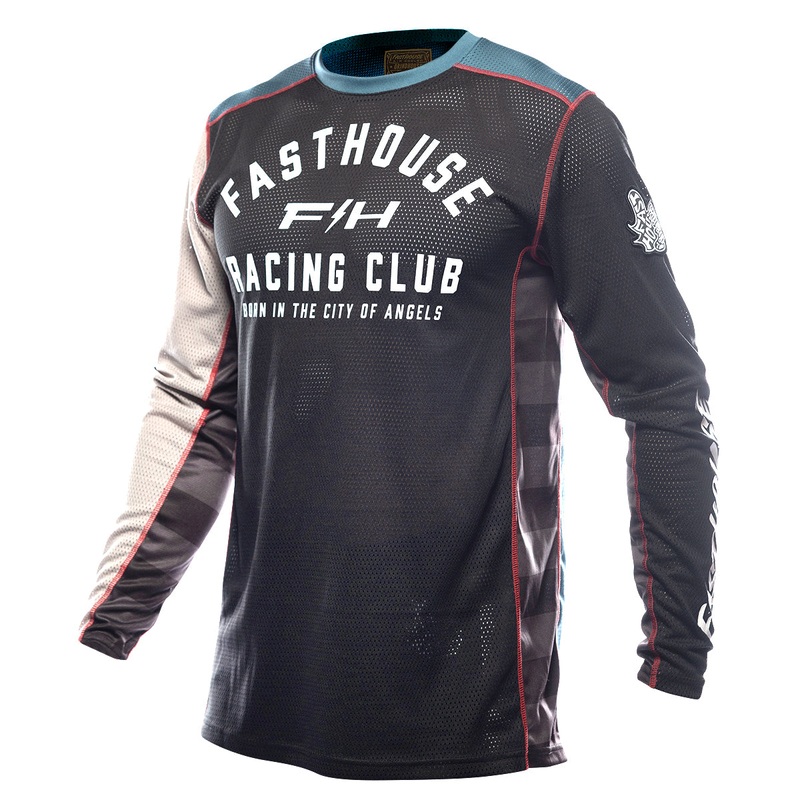 Grindhouse Air-Cooled Club Jersey – Black/Teal S