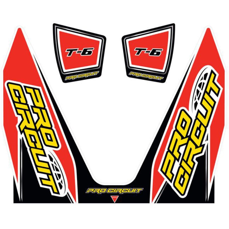 Replacement T-6 wrap and end cap decal one size One size Red / Black / Yellow