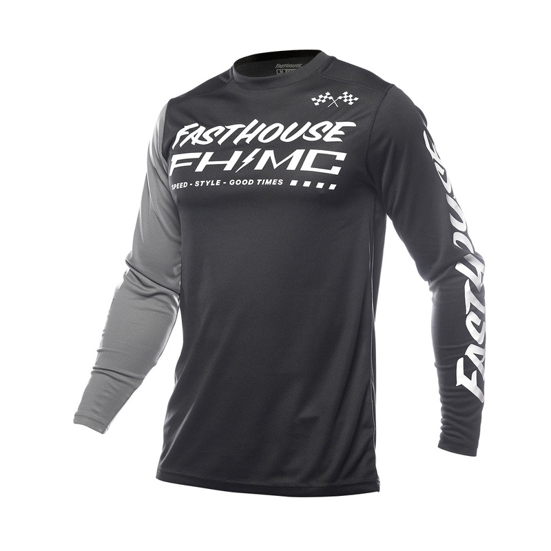 Youth Carbon Method Jersey – Black/Gray YXS