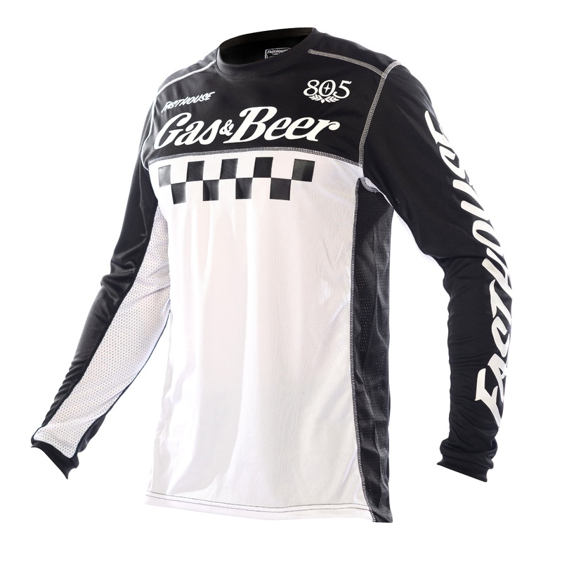 805 Grindhouse Tavern Long Sleeve Jersey S Black/White