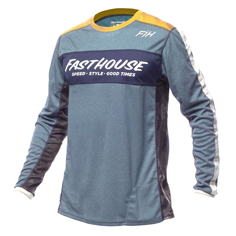 Classic Acadia Long Sleeve Jersey – Heather Indigo S