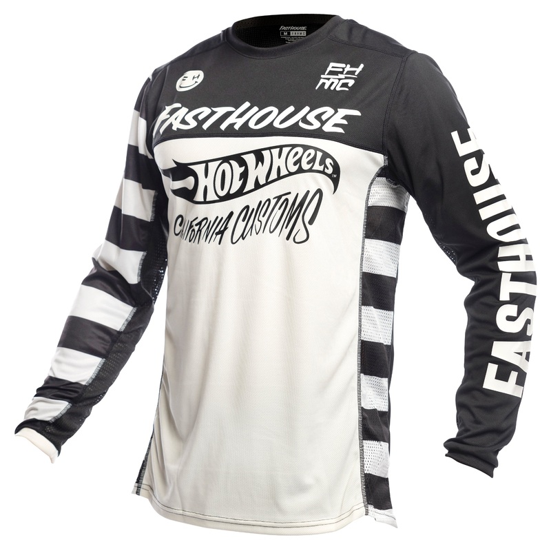 Hot Wheels Grindhouse Long Sleeve Jersey – White/ Black S