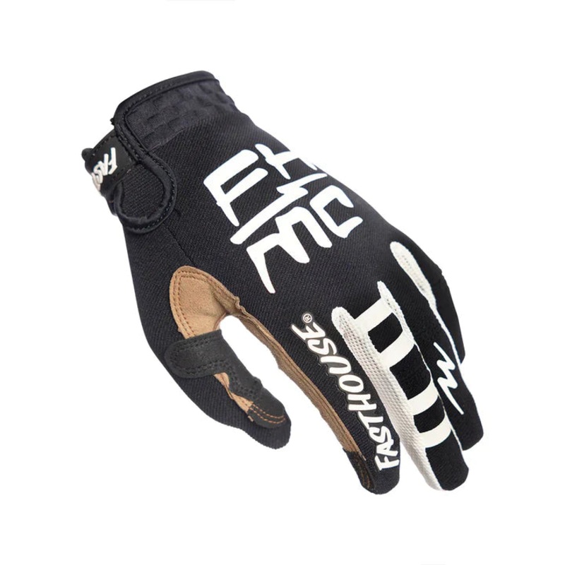 Speed Style Hot Wheels Youth Glove White/ Black YXS
