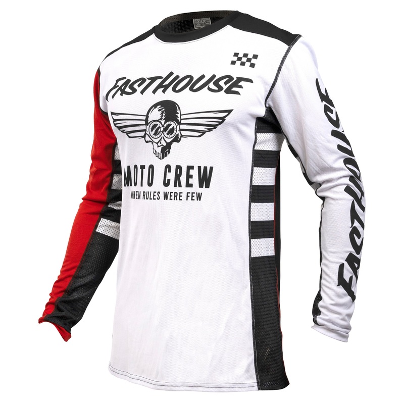 USA Grindhouse Factor Long Sleeve Jersey S White/Black