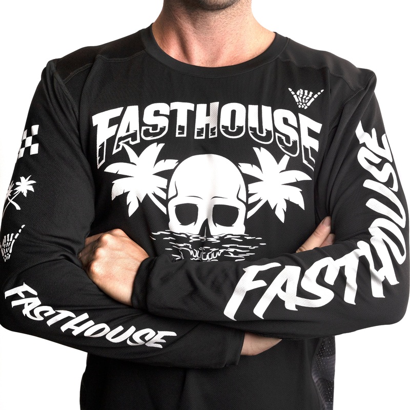 USA Grindhouse Subside Long Sleeve Jersey S Black