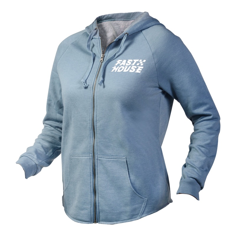 Women’s Drift Zip Up Hoodie – Misty Blue WXL