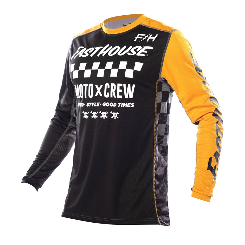 Youth Grindhouse Alpha Long Sleeve Jersey YS Black/Amber