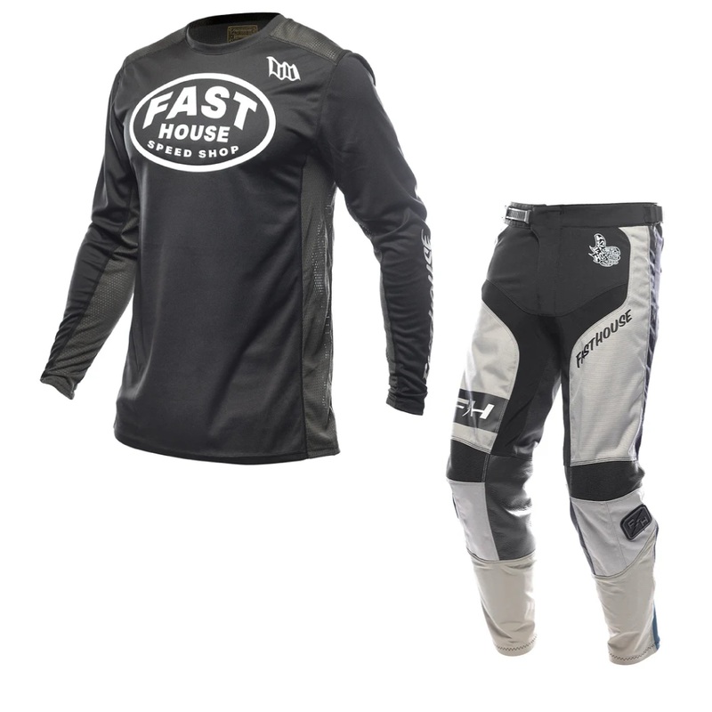 Grindhouse Air-Cooled Ramble Kit Combo – Black/Gray S 28