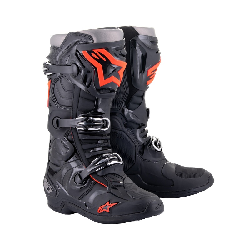 Alpinestars Tech 10 – Black / Red Fluo US 10 / EU 44.5