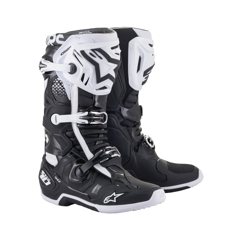Alpinestars Tech 10 – Black White Boots US 10 / EU 44.5
